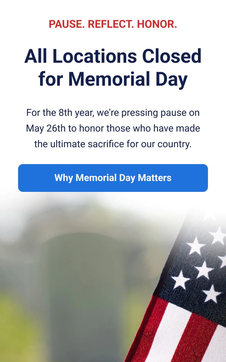 Closed Memorial Day