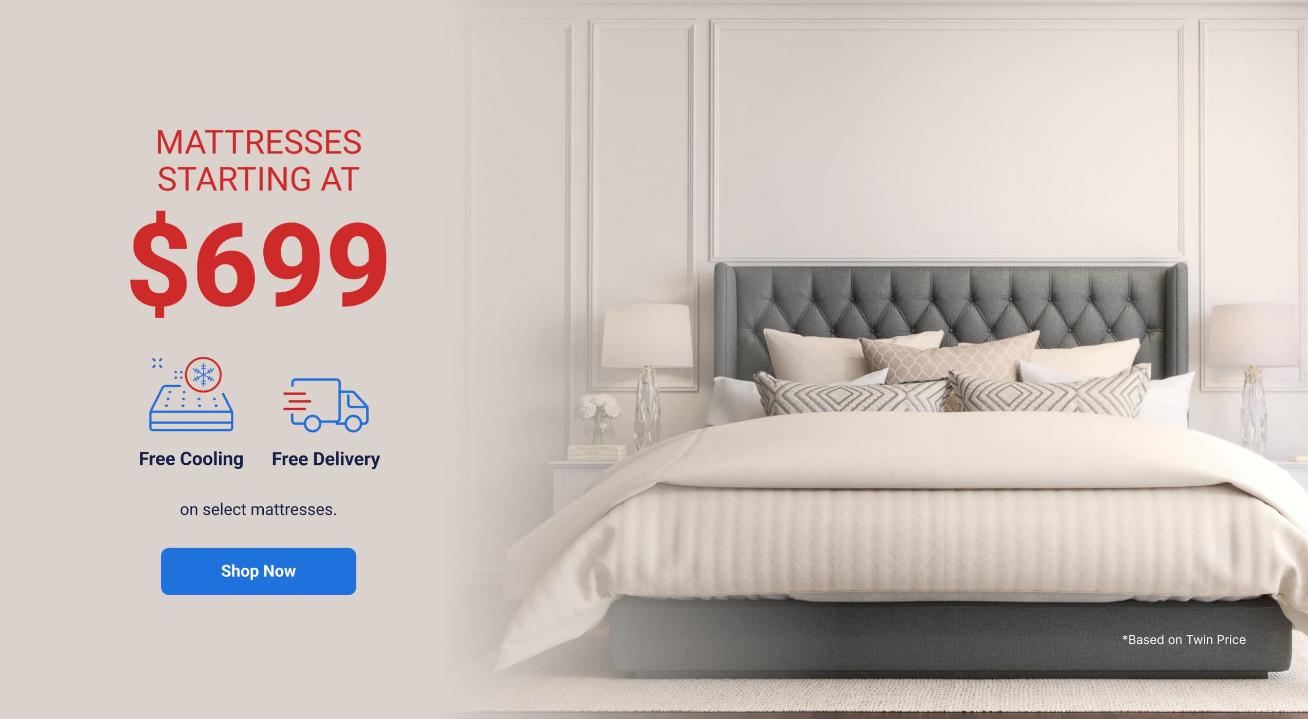 Mattresses starting at $699