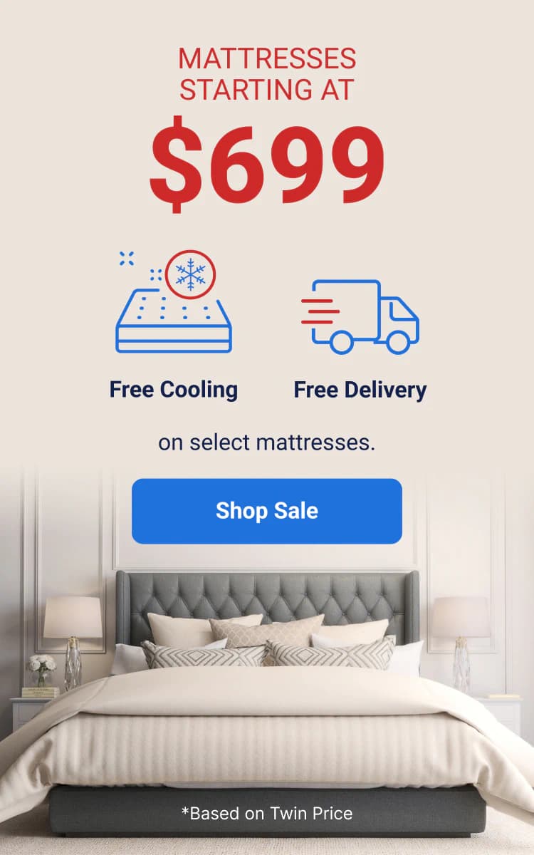 Mattresses starting at $699