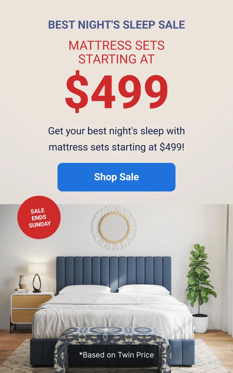 Mattress Sets starting at $499