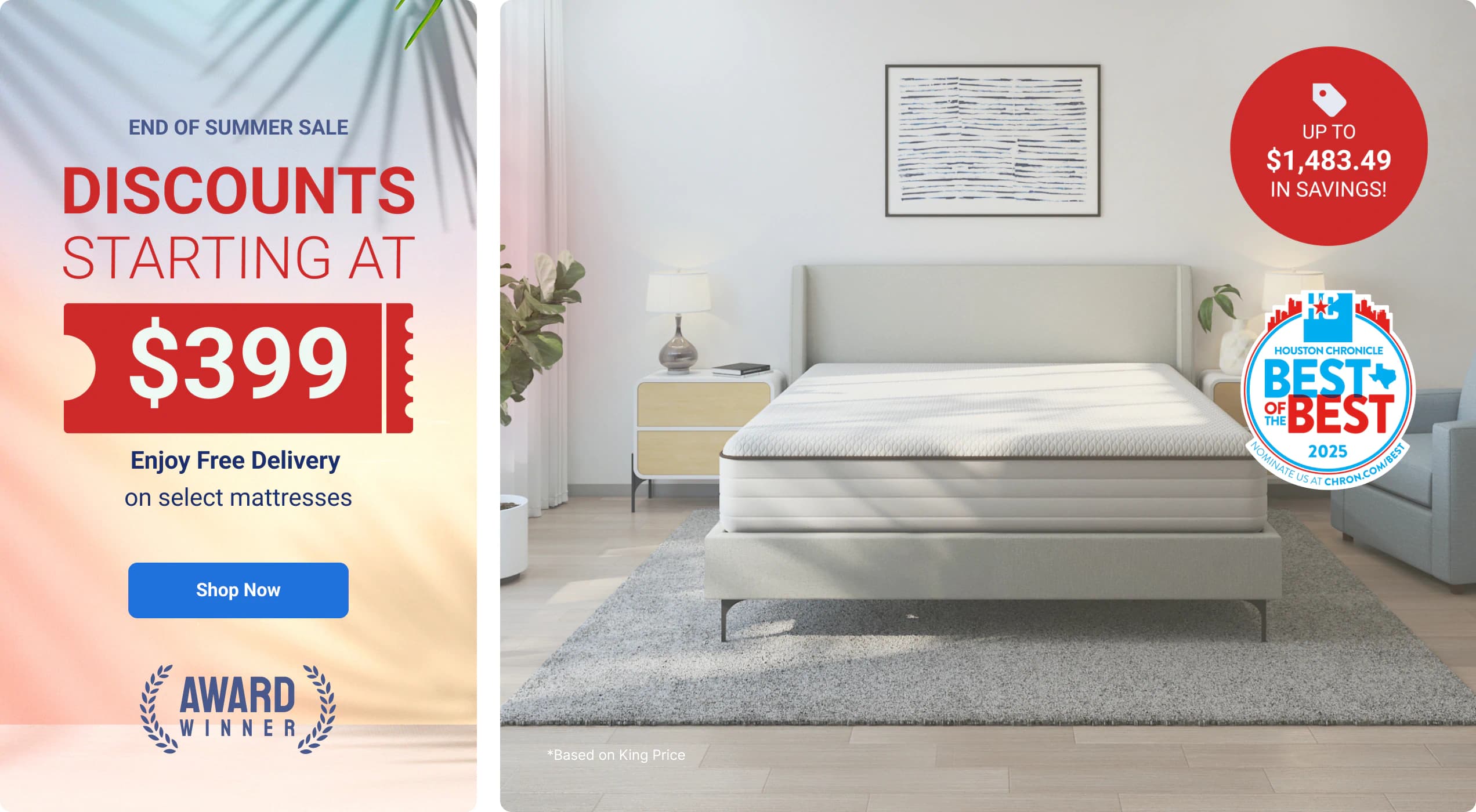 Discounts starting at $399