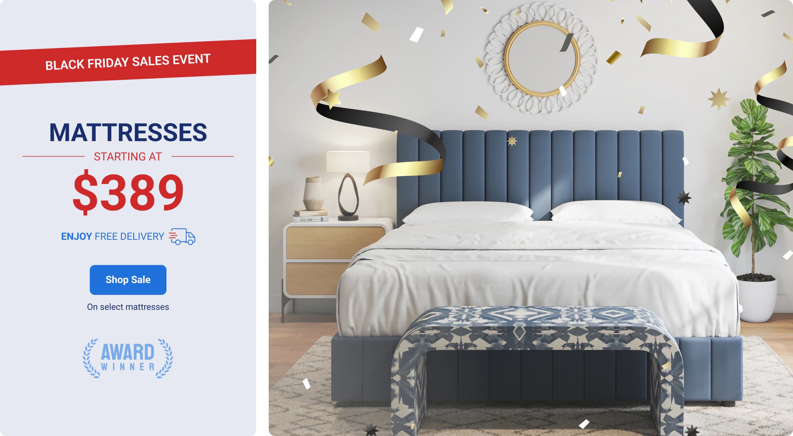 Mattresses starting at $389