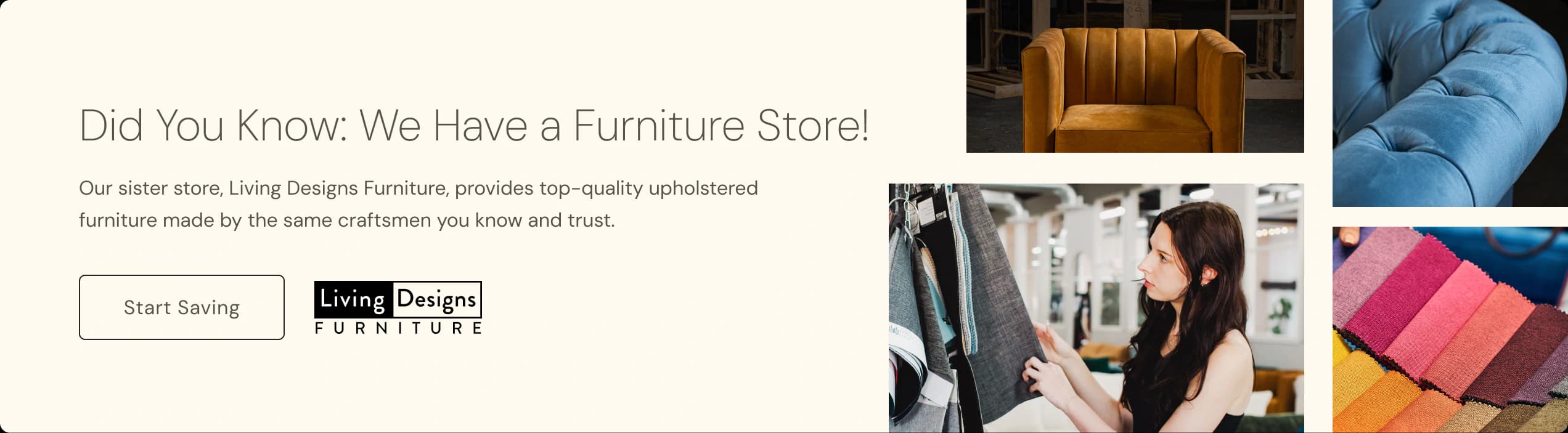 Did you know we have a furniture store?