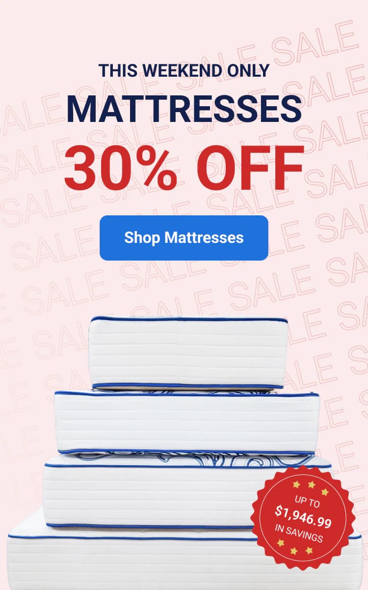 Flash Sale: Mattresses 30% off