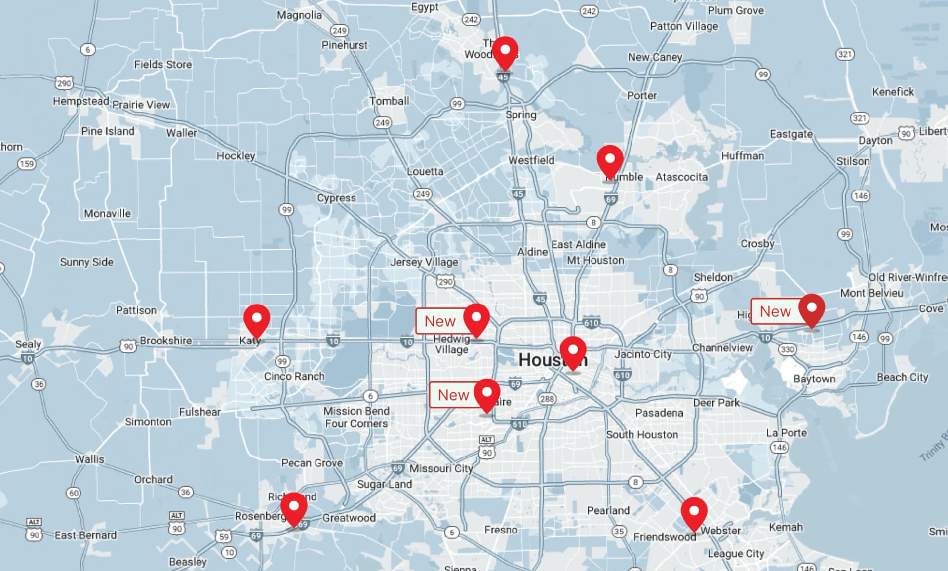 All TMM locations map