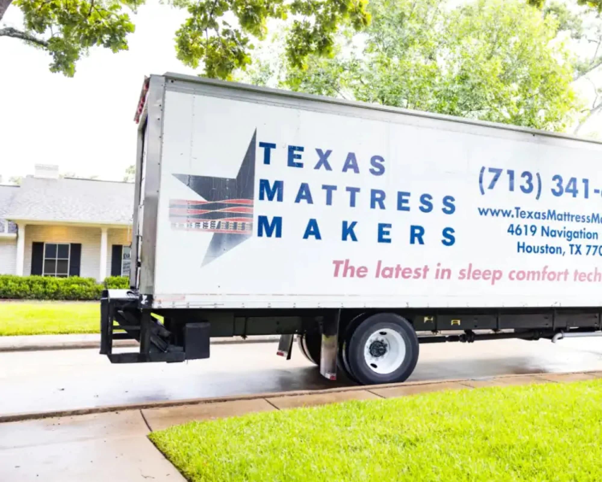 Texas Mattress Makers delivery truck