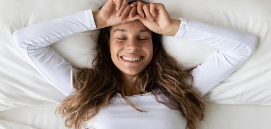 girl waking up