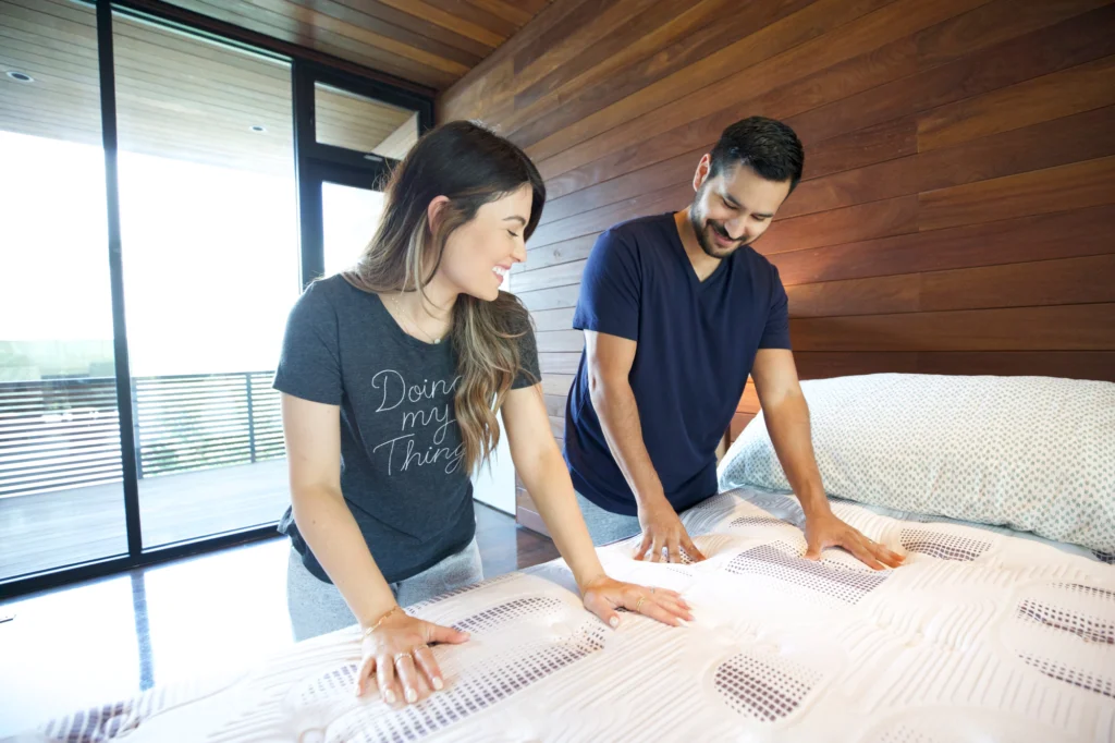 couple with mattress