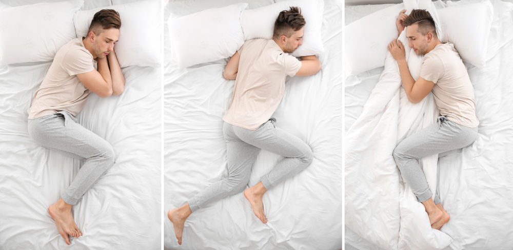 best sleeping position for hard mattress