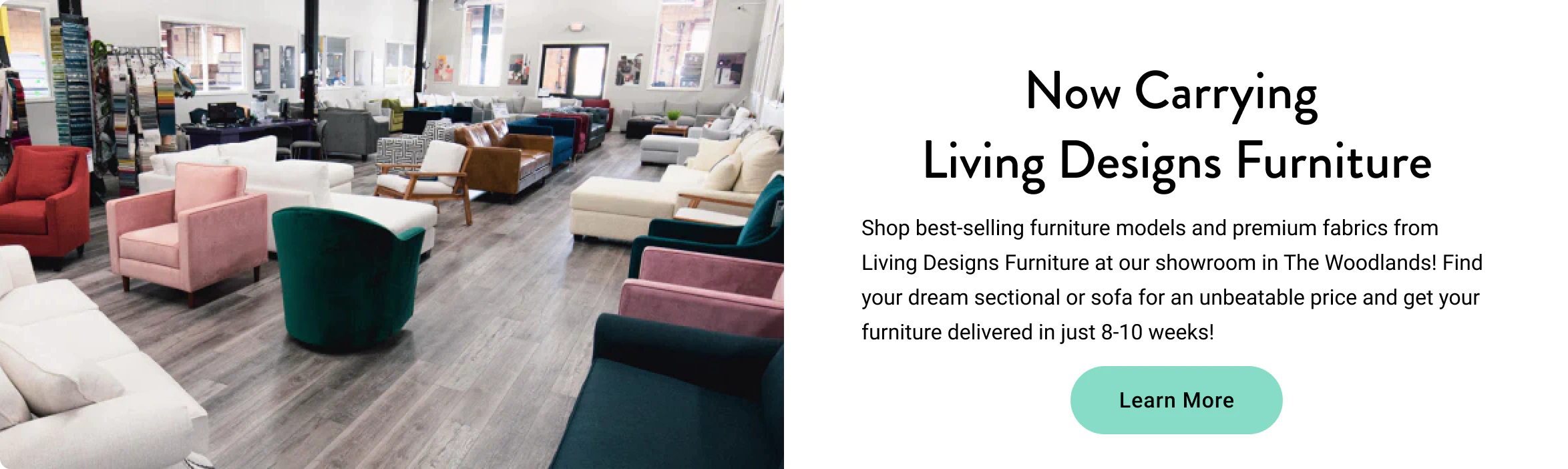 Now Carrying Living Designs Furniture