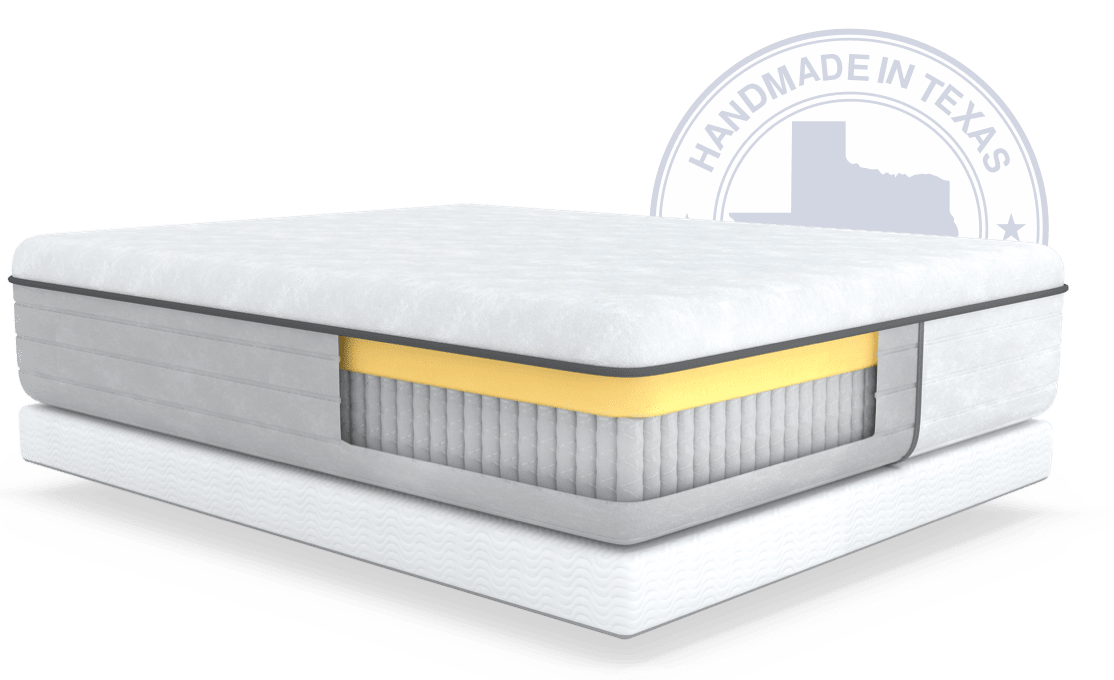 Santa Barbara mattress with Texas logo